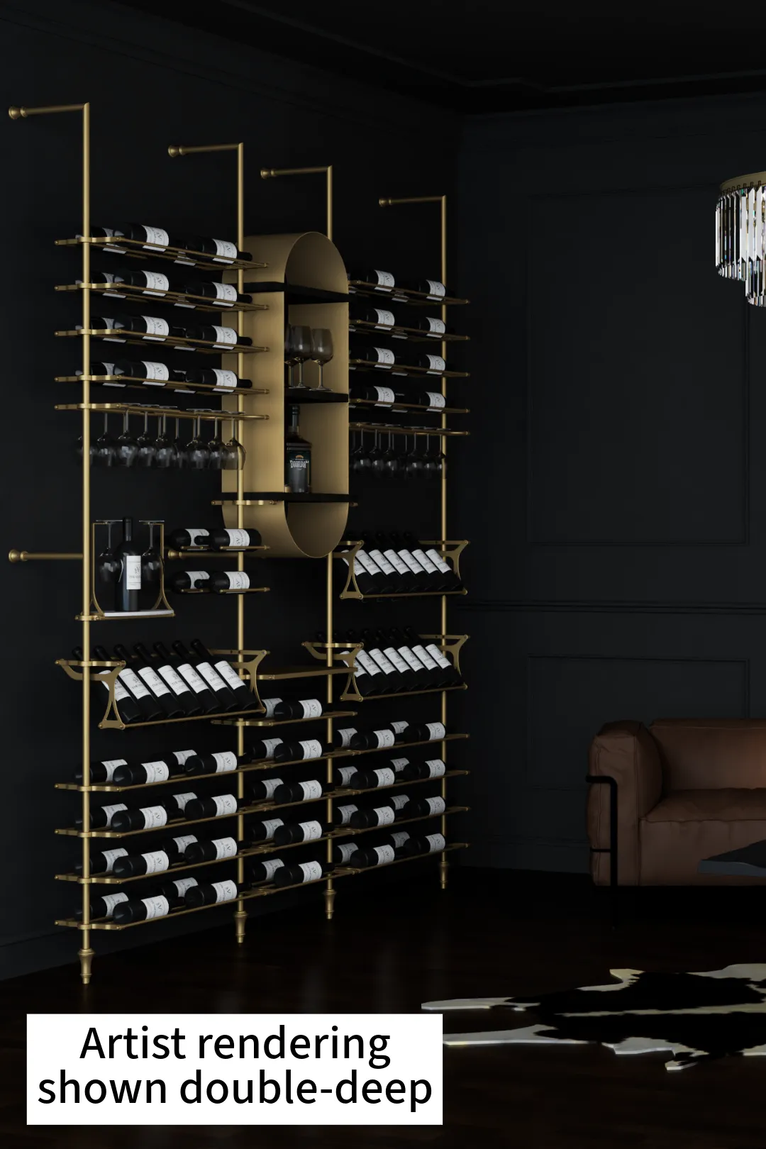 103-Bottle Lombardy Wine Wall