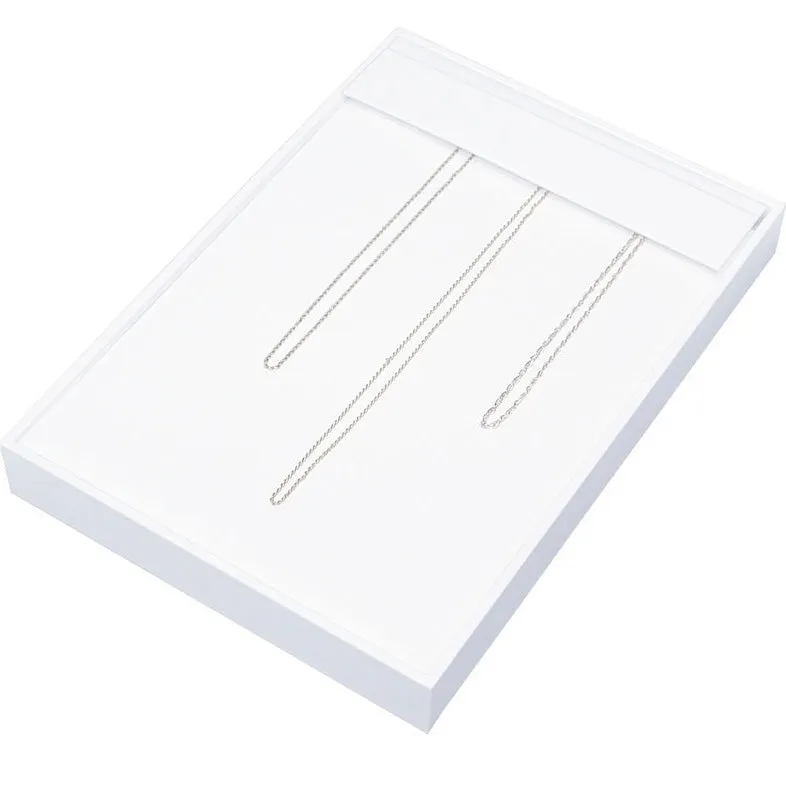 14-Hook Necklace Chain Trays in Pearl, 15.63" L x 10.88" W