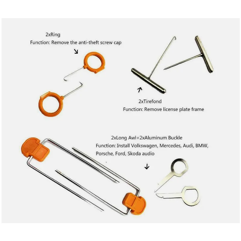 2-Piece Universal Vehicle Removal Pry Tool Set Hf-007
