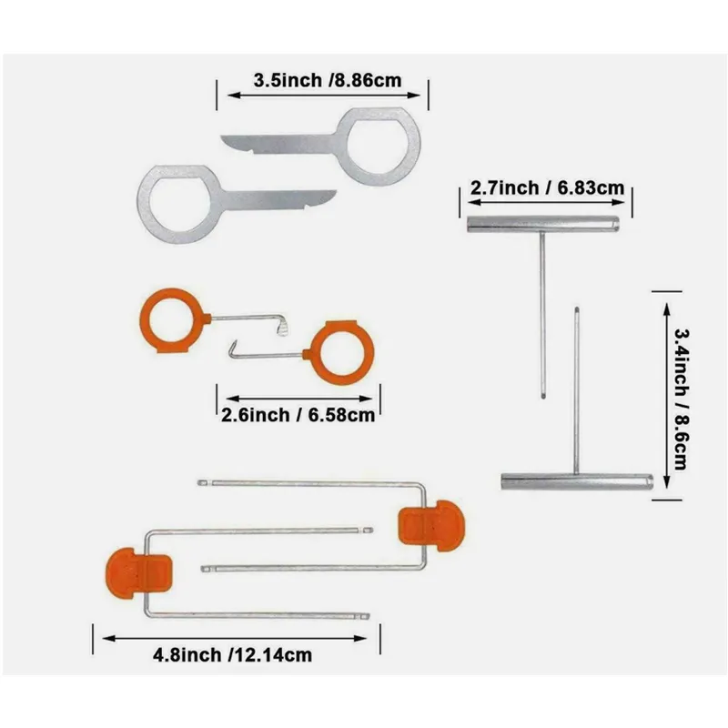 2-Piece Universal Vehicle Removal Pry Tool Set Hf-007