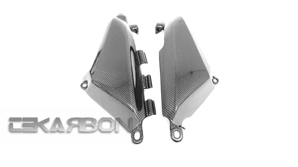 2008 - 2014 Ducati Monster 696 796 1100 Carbon Fiber Canister Filter Side Panels