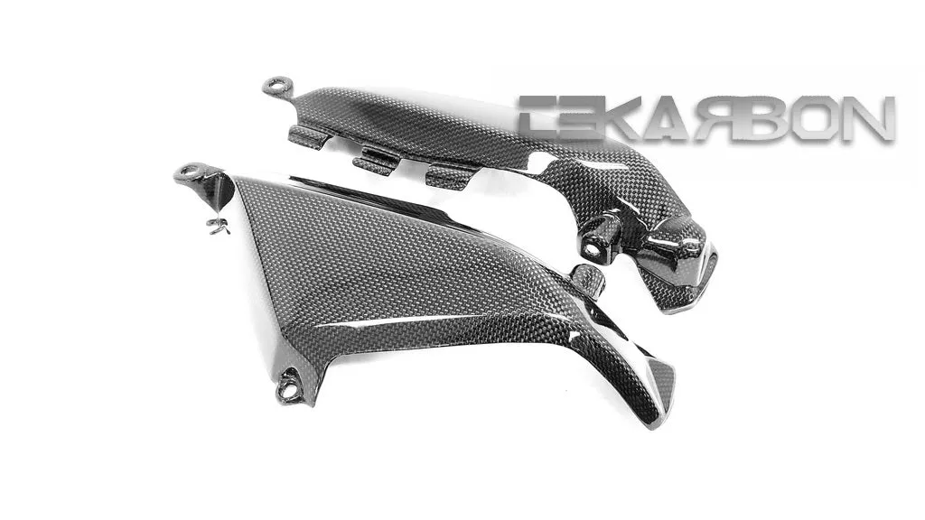 2008 - 2014 Ducati Monster 696 796 1100 Carbon Fiber Canister Filter Side Panels