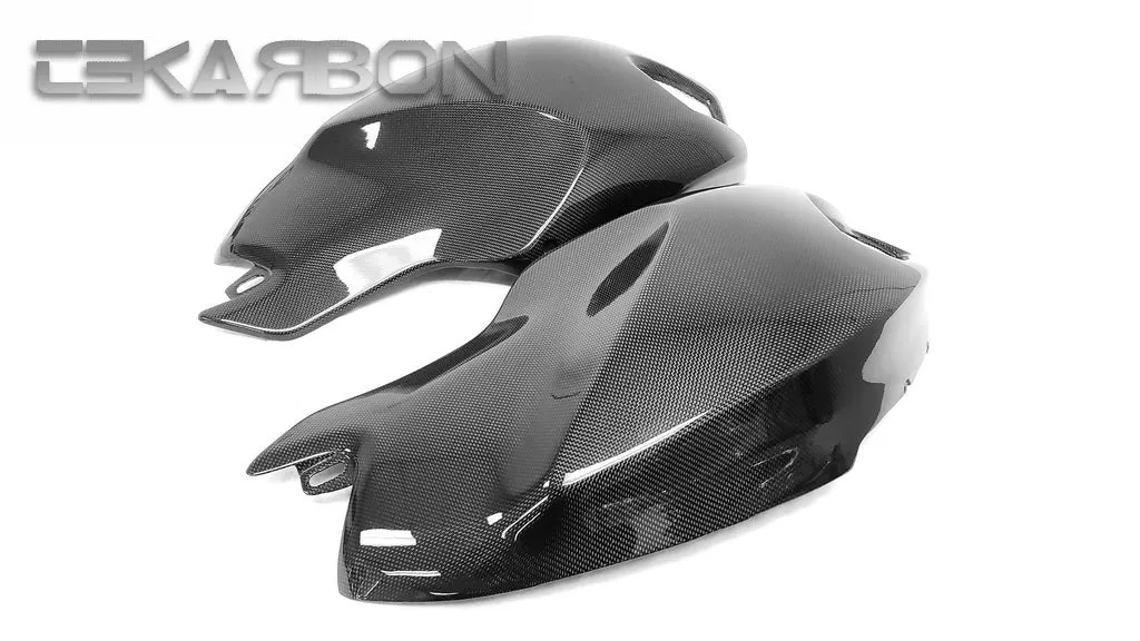 2008 - 2014 Ducati Monster 696 796 1100 Carbon Fiber Side Tank Panels