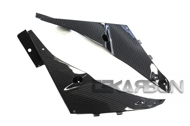 2009 - 2012 Kawasaki ZX6R Carbon Fiber Inner Side Panels