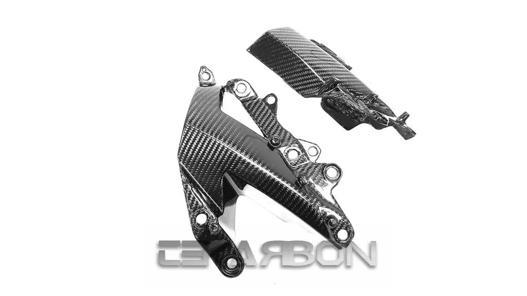 2009 - 2012 Kawasaki ZX6R Carbon Fiber Side Fairing Panels