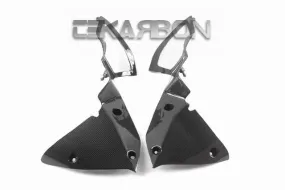 2010 - 2012 Kawasaki Z1000 Carbon Fiber Front Inner Side Panels