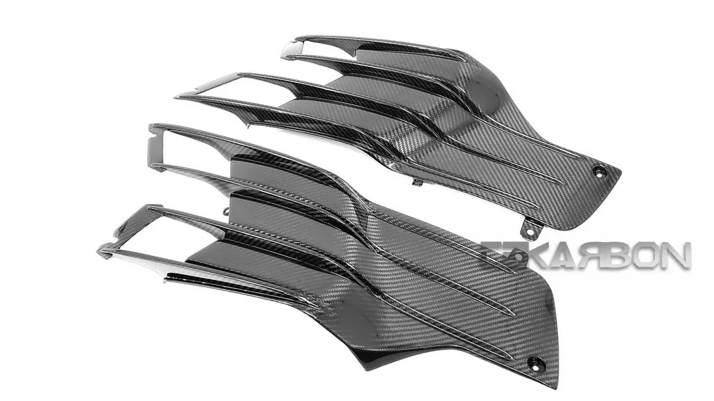 2012 - 2024 Kawasaki ZX14R Carbon Fiber Side Tank Panels