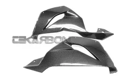 2013 - 2016 Kawasaki ZX6R Carbon Fiber Lower Side Fairings