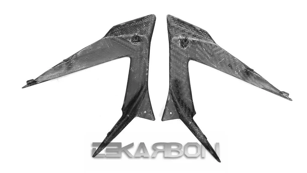 2013 - 2016 Kawasaki ZX6R Carbon Fiber Side Fairing Panels
