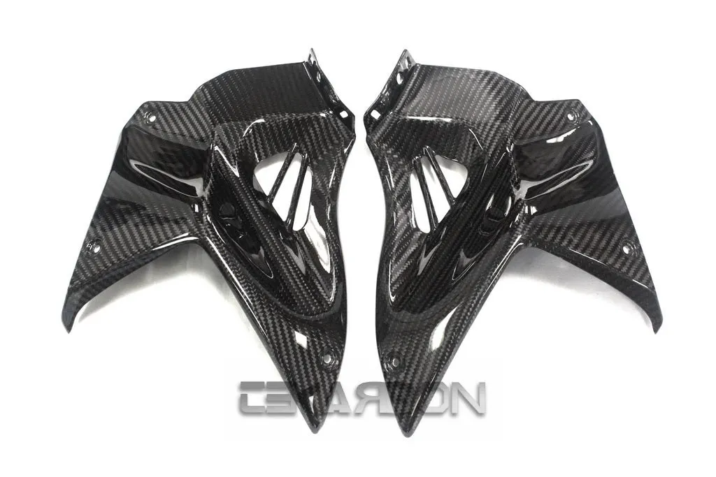 2015 - 2023 Kawasaki Ninja H2 / H2R Carbon Fiber Front Side Tank Panels