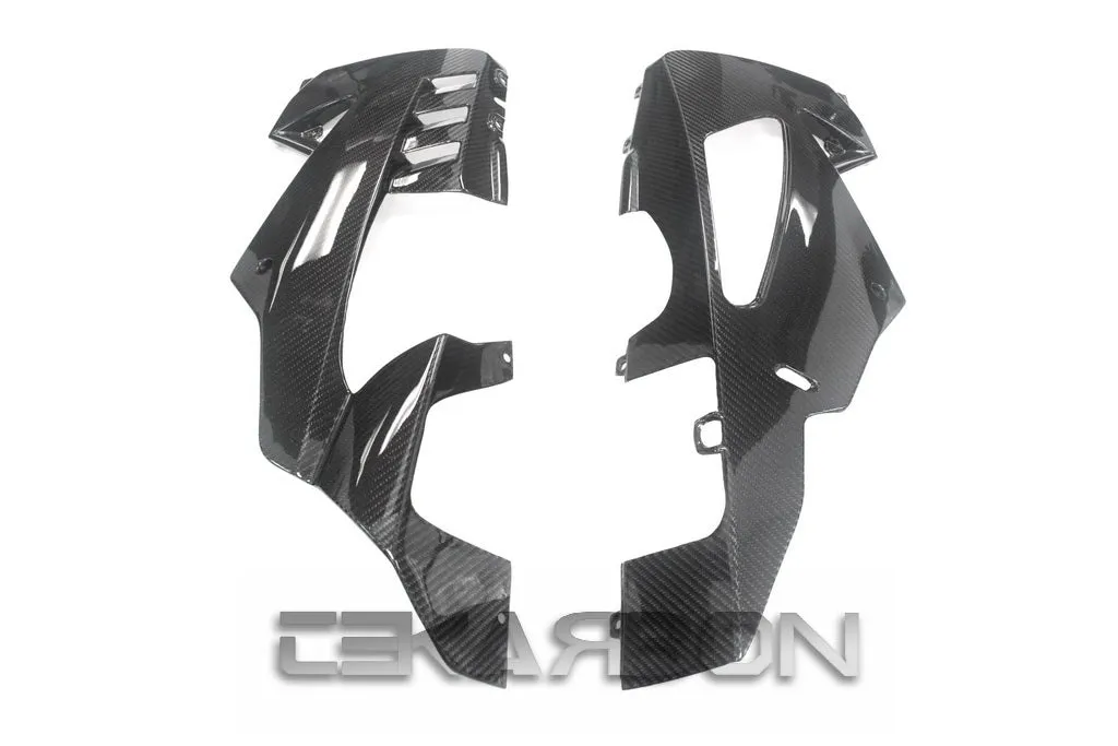 2016 - 2019 Aprilia RSV4 RR / RF Carbon Fiber Lower Side Fairings
