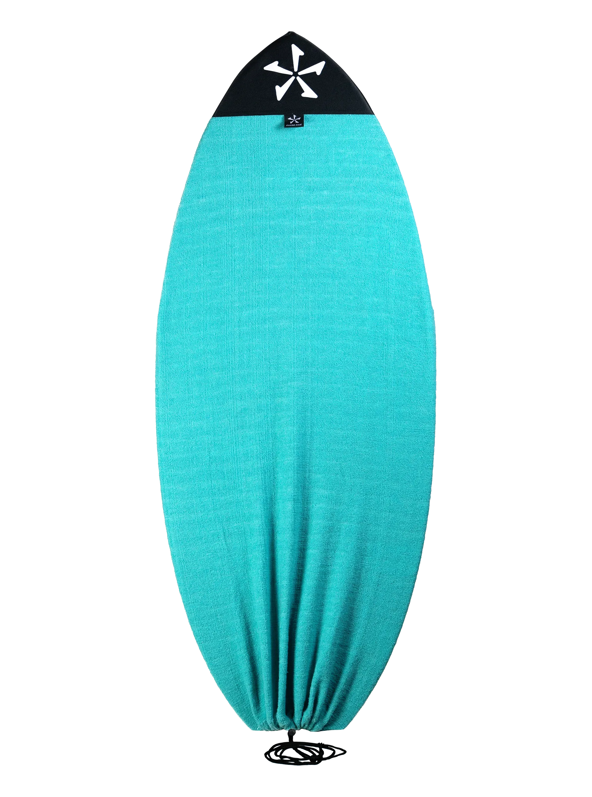 2025 Phase Five Board Sock- Aqua, B/W Stripes