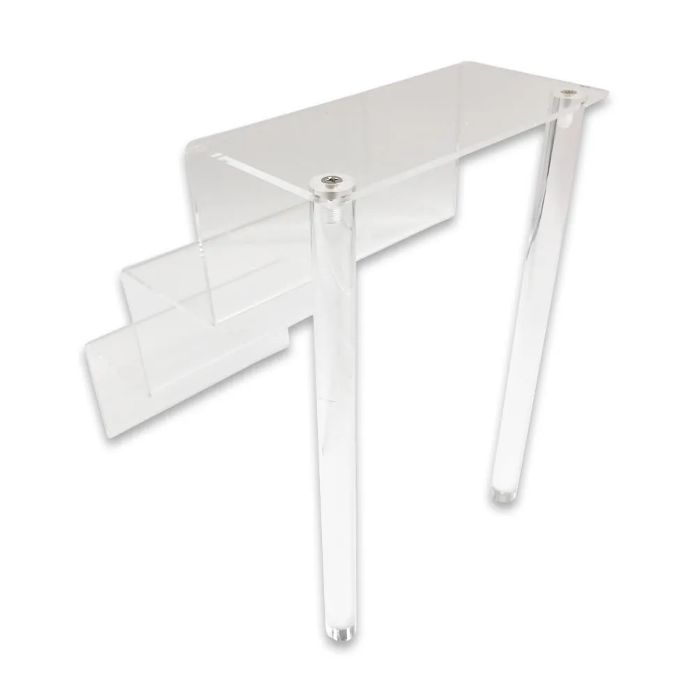 3 Set Displays of 3 Tiers Clear Acrylic Glass Riser Step Display