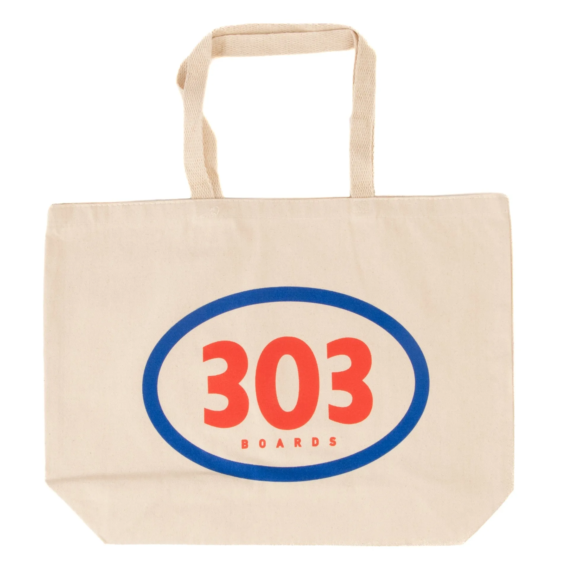 303 Boards - 303 Boards Oval Tote Bag (Natural)