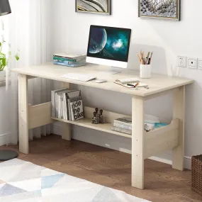 39'' Modern Computer Desk With Storage Shelf