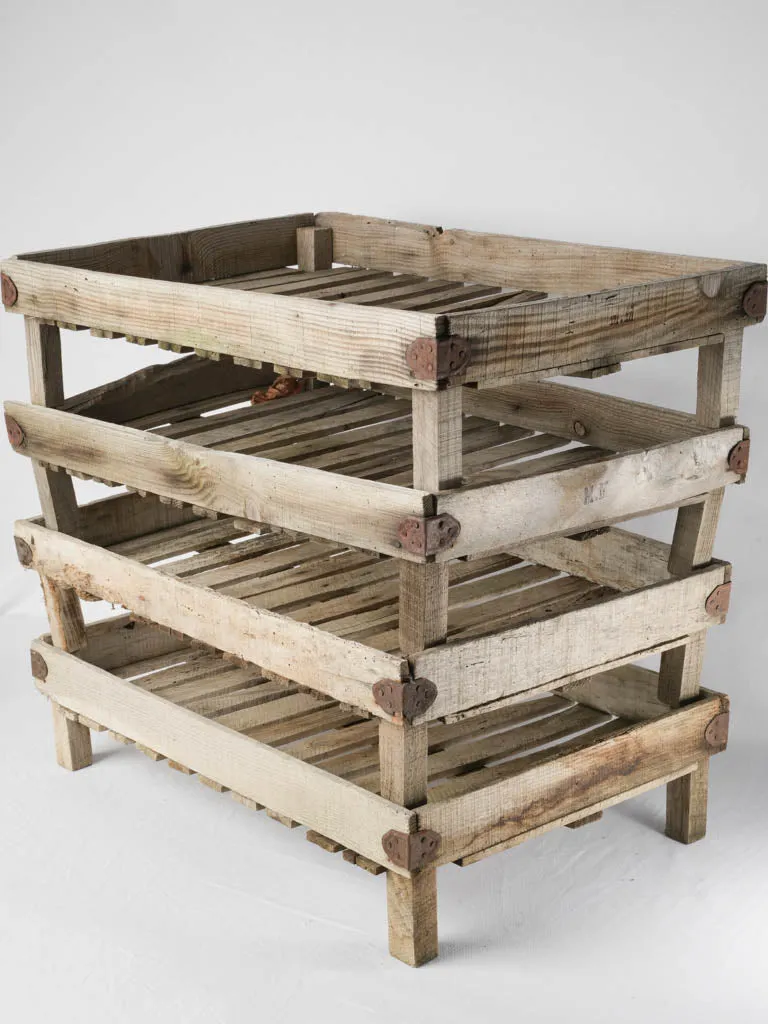 4 rustic wooden fruit drying racks 17" x 25¼"