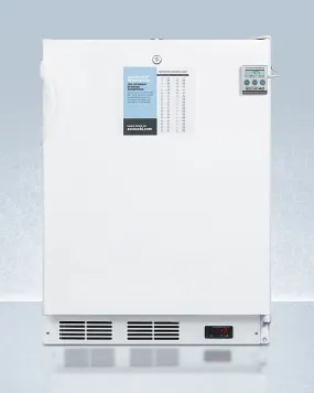 Accucold 24" Wide All-Refrigerator with Auto Defrost ADA Compliant - FF6LWPLUS2ADA