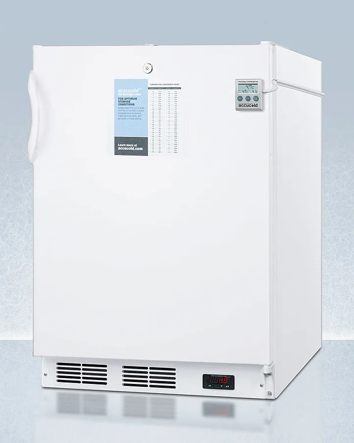 Accucold 24" Wide All-Refrigerator with Auto Defrost ADA Compliant - FF6LWPLUS2ADA
