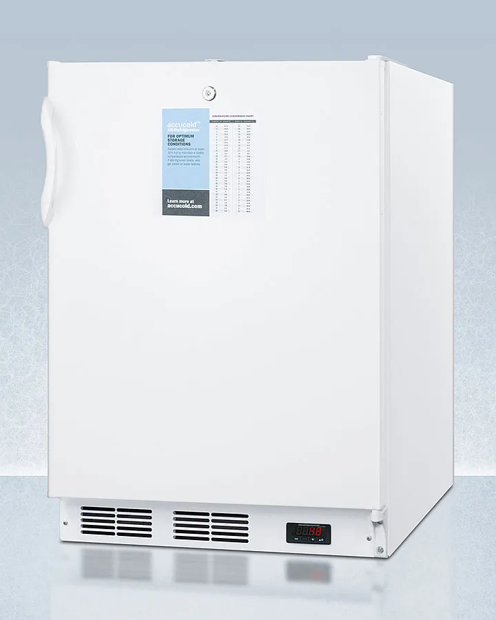 Accucold 24" Wide All-Refrigerator with Probe Hole ADA Compliant - FF6LWPROADA