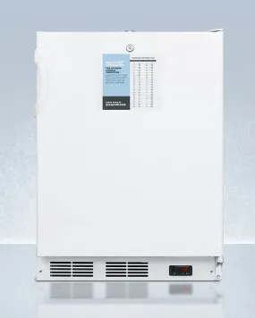 Accucold 24" Wide All-Refrigerator with Probe Hole ADA Compliant - FF6LWPROADA
