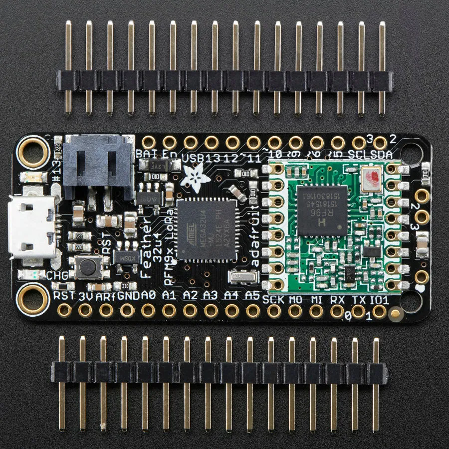 Adafruit Feather 32u4 RFM96 LoRa Radio - 433MHz - RadioFruit