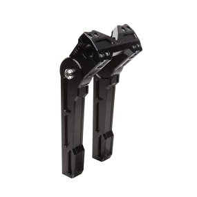 ADJUSTABLE MOTORCYCLE RISERS 8 AND 10 INCH BLACK FOR 1 INCH 1 1/4  AND 1 1/8 INCH