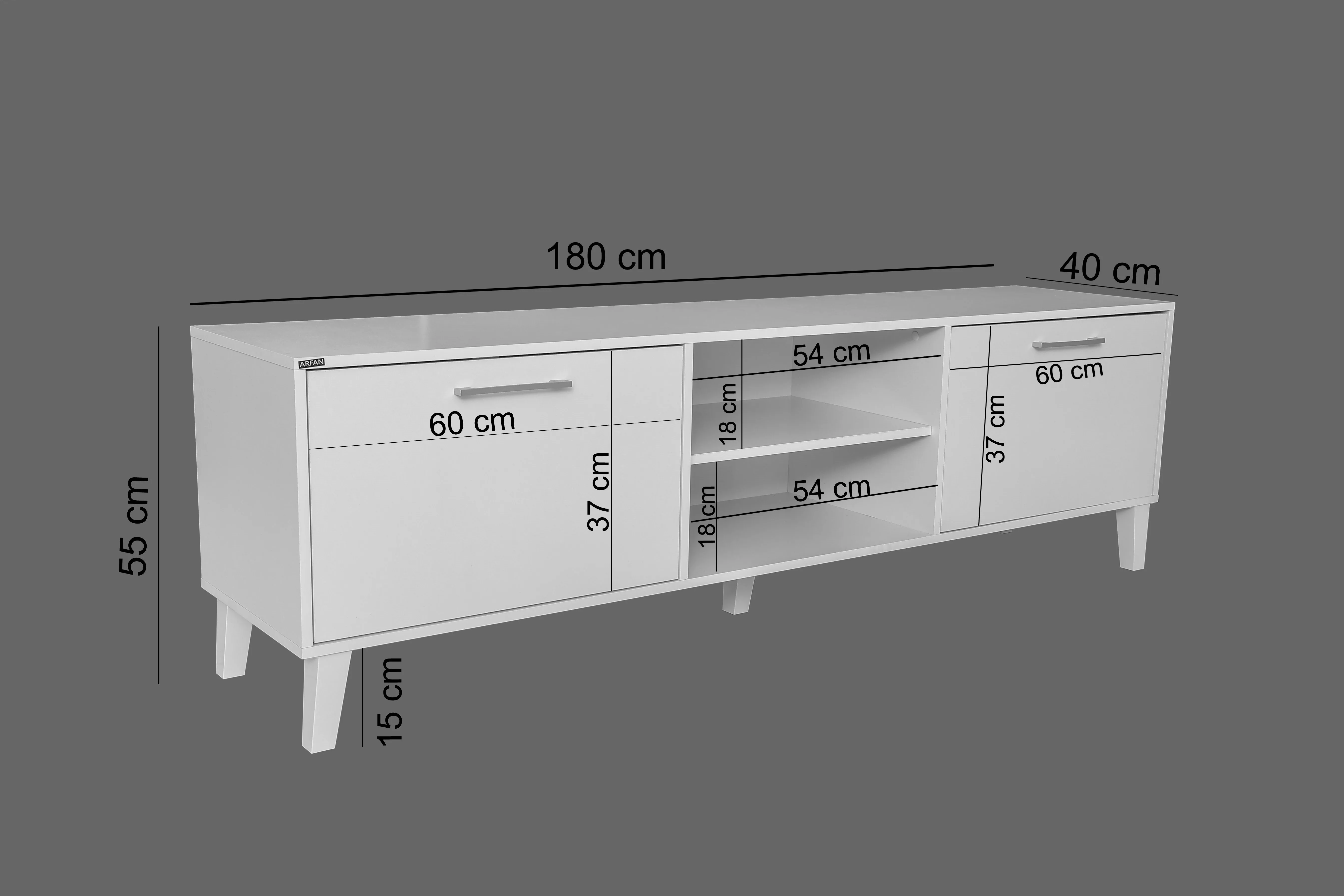 AFT Lite Prime TV Cabinet / Rack, White