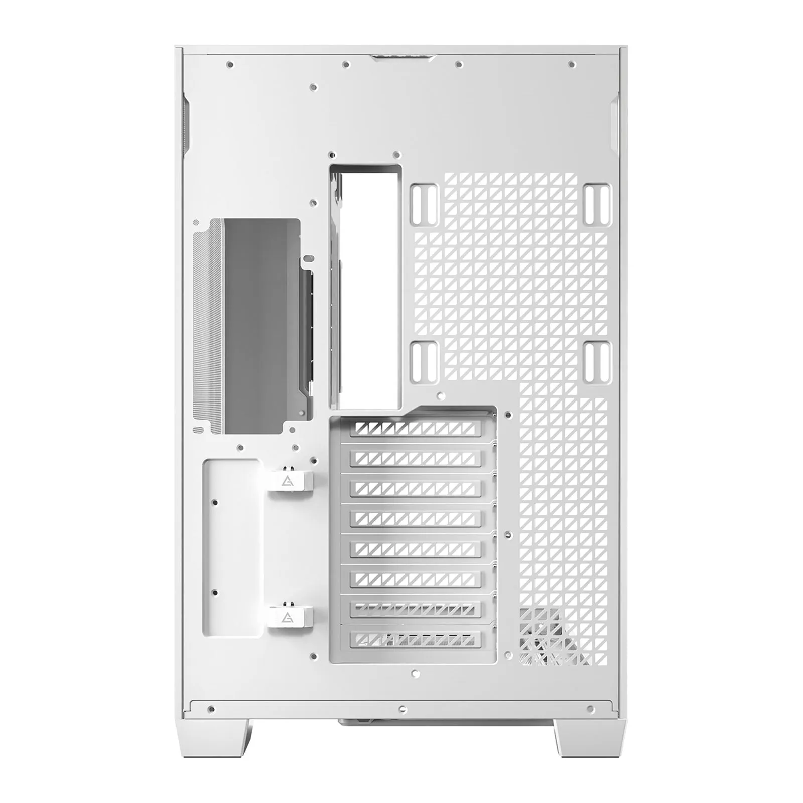 Antec C8 Gaming Case w/ Glass Side & Front, E-ATX, Dual Chamber, Mesh Panels, USB-C, White