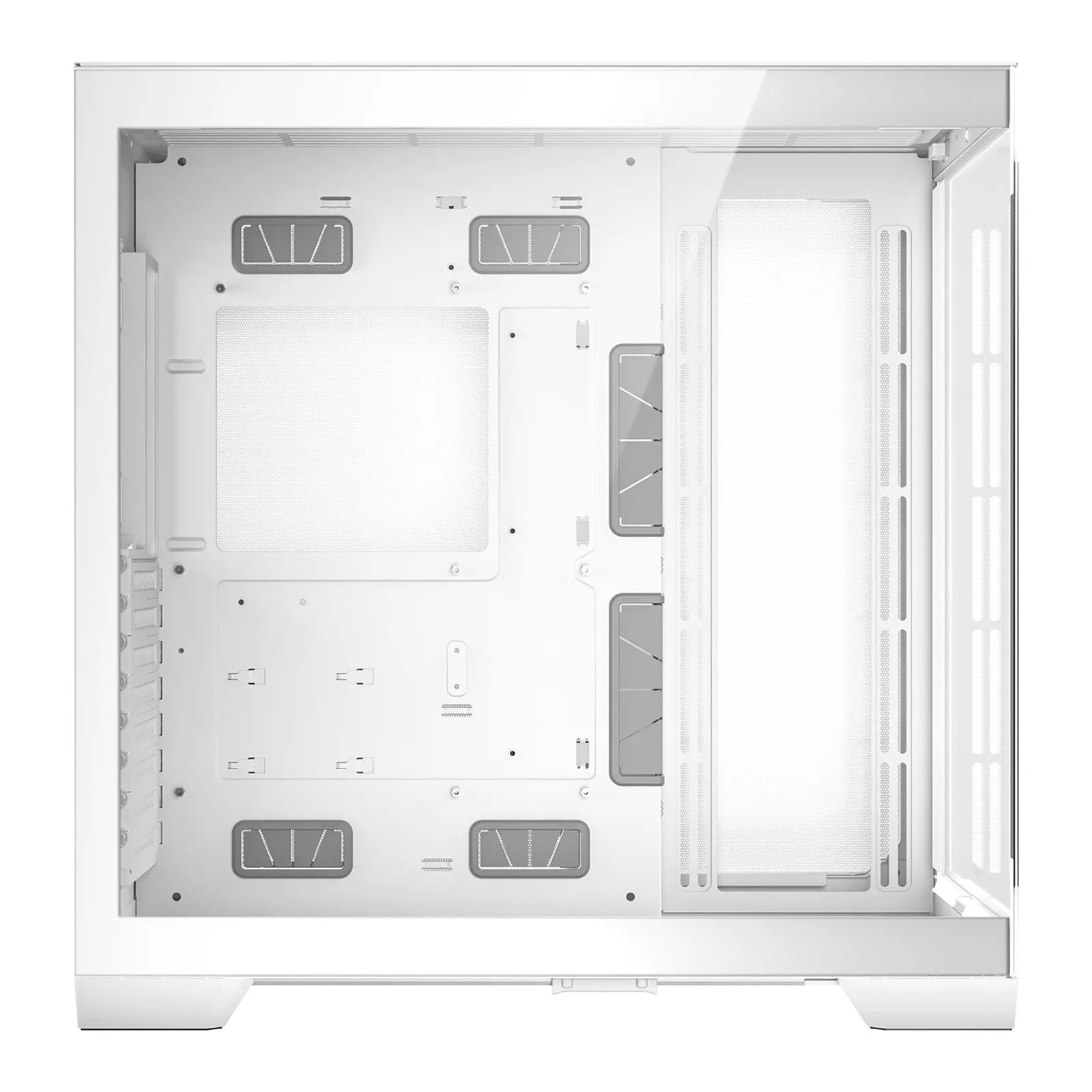 Antec C8 Gaming Case w/ Glass Side & Front, E-ATX, Dual Chamber, Mesh Panels, USB-C, White