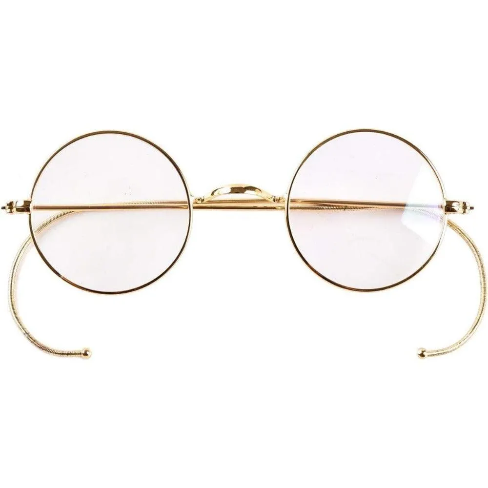 Anti-Blue Light Reading Glasses | Wire Rim Glasses - No Nose Pads A2039