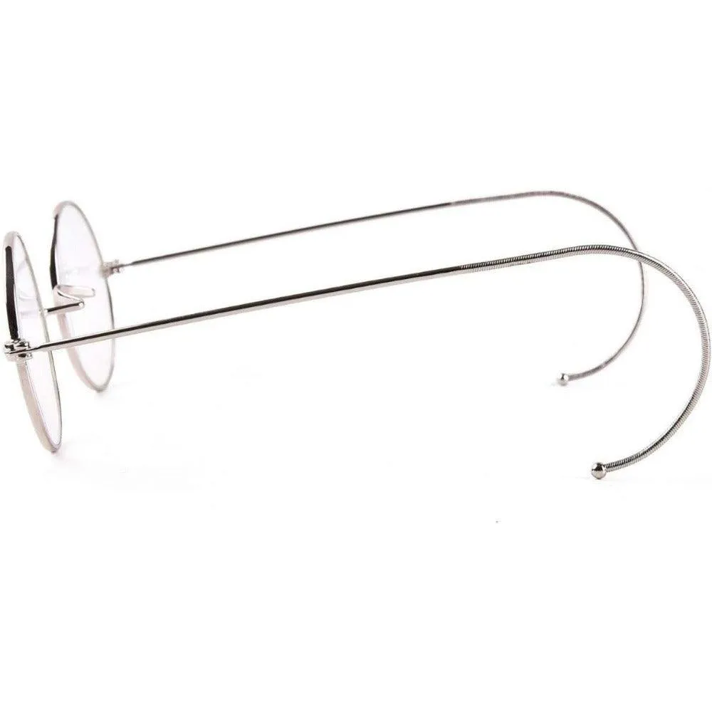 Anti-Blue Light Reading Glasses | Wire Rim Glasses - No Nose Pads A2039