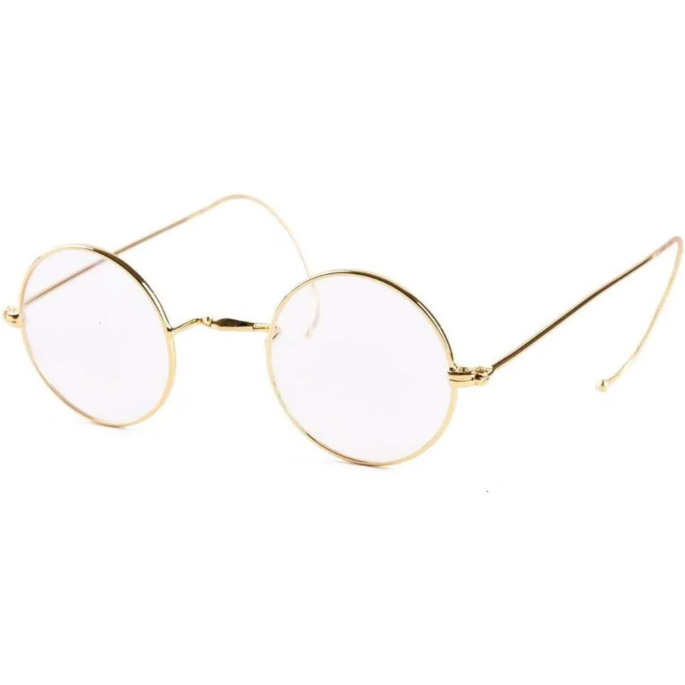 Anti-Blue Light Reading Glasses | Wire Rim Glasses - No Nose Pads A2039