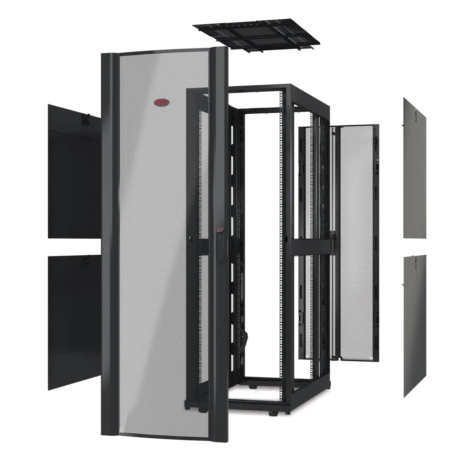 APC NetShelter SX 42U 600mm x 1070mm | without sides or doors | black (AR3100X617)