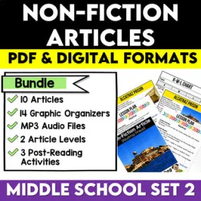 Article of the Week Non-Fiction Articles High Interest Bundle #2