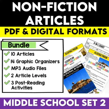 Article of the Week Non-Fiction Articles High Interest Bundle #2