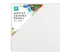 Artist Canvas Panel 20cm x 20cm - 2 Pack (STA4297)
