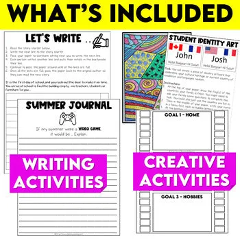 Back to School Activities Bundle