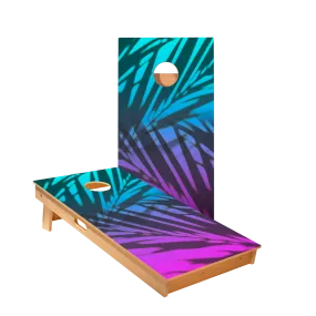 Beach Gradient Blue Star Cornhole Boards