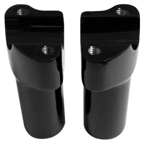 Bikers Choice Fat Risers with Top Clamps 4 in. High for Standard 1 in. Handlebars