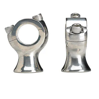 Biltwell 6401-302-175 Slimline 1.75" Risers Polished Stainless Steel for 1" Handlebars