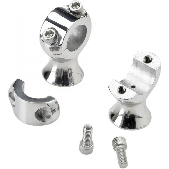 Biltwell 6401-302-175 Slimline 1.75" Risers Polished Stainless Steel for 1" Handlebars