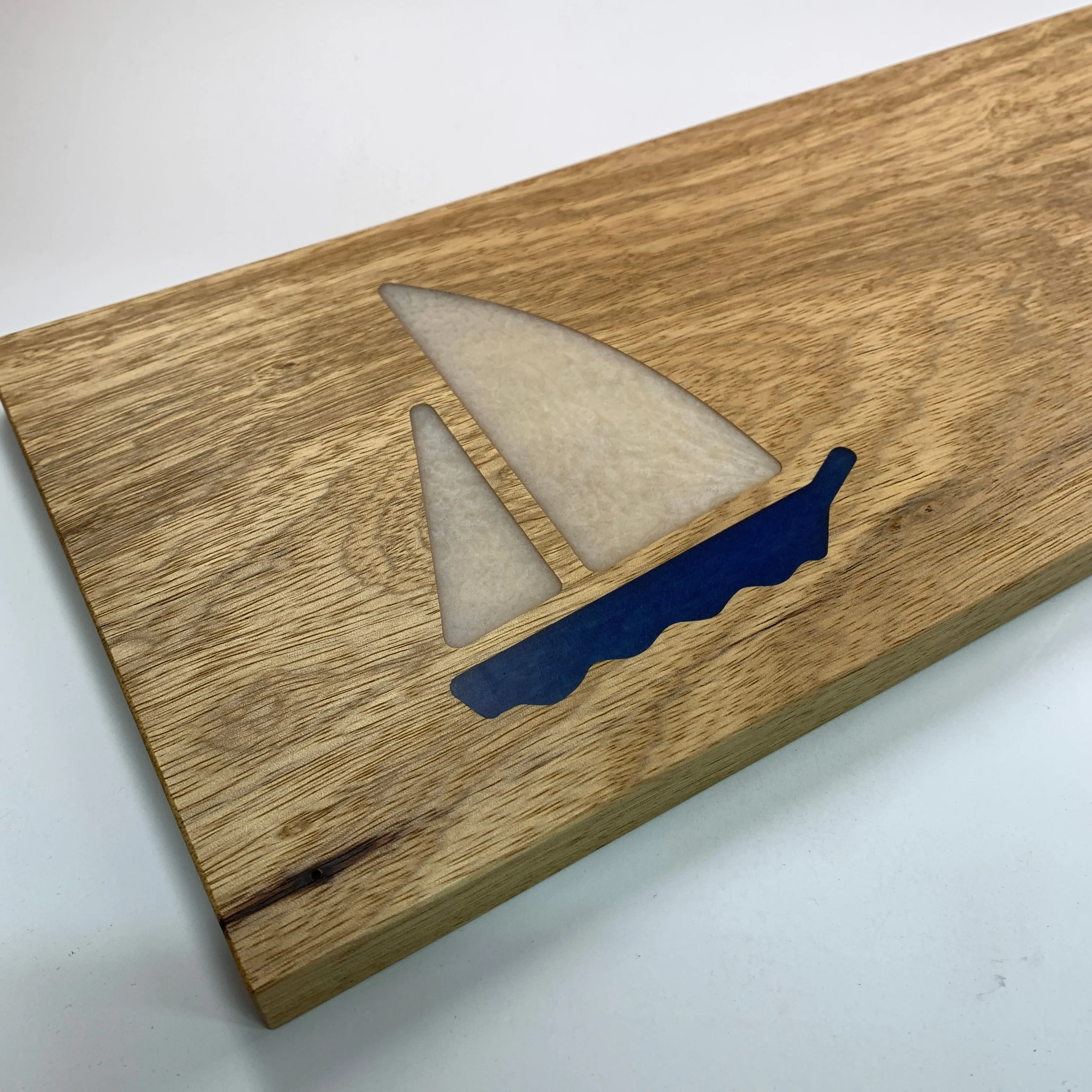 Blonde Limba Board with Nautical theme