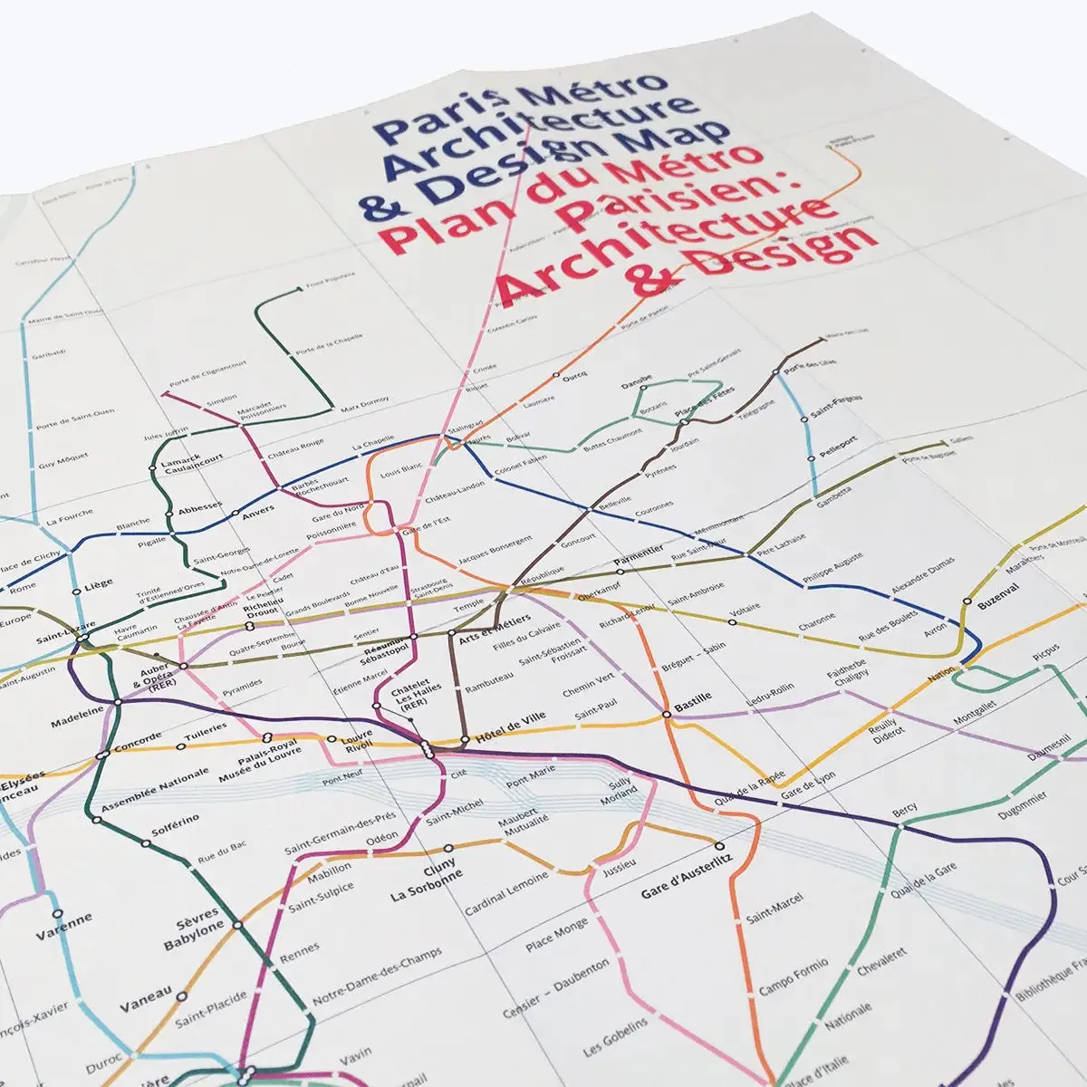 Blue Crow Media Paris Metro Architecture Map