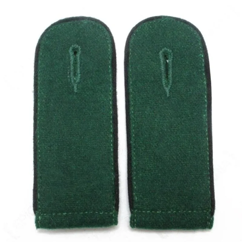 Bottle Green Black Piped EM Shoulder Boards - Pioneers