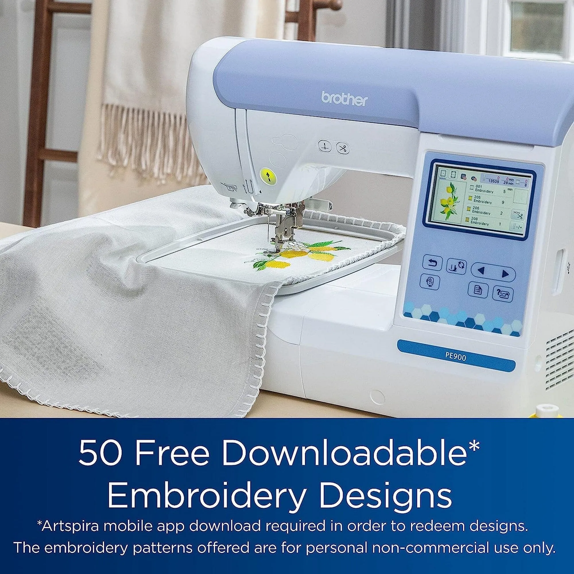 Brother PE900 5" x 7" Embroidery Machine w/ Embroidery & Digitizing Bundle