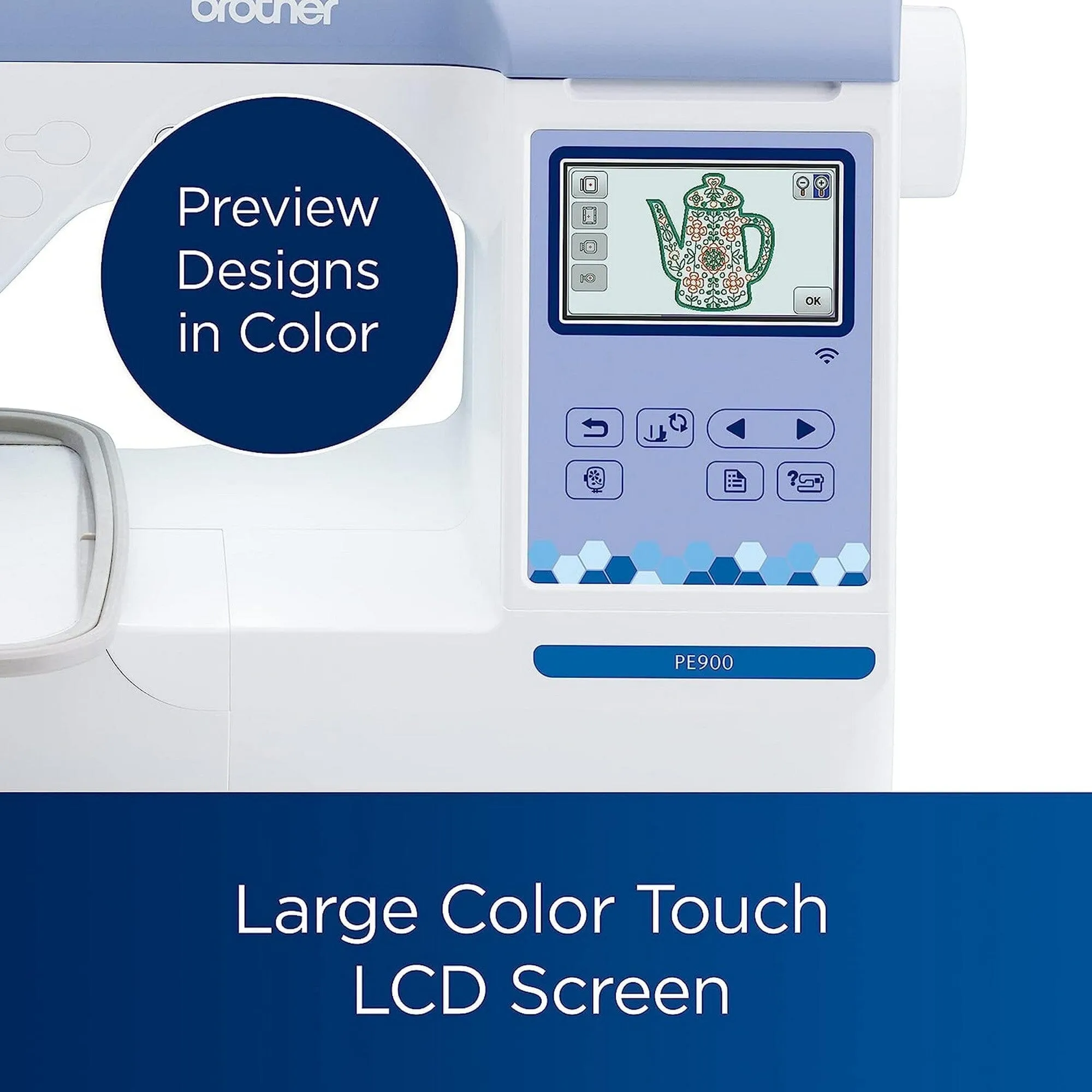Brother PE900 5" x 7" Embroidery Machine w/ Embroidery Kit & Digitizing Bundle