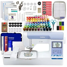 Brother PE900 5" x 7" Embroidery Machine w/ Embroidery Kit & Digitizing Bundle
