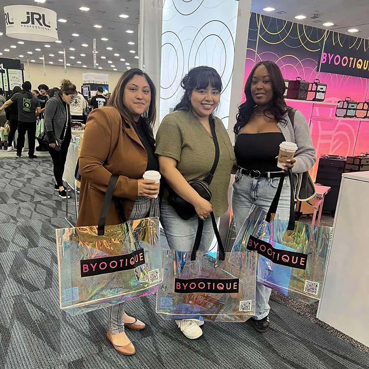 Byootique Custom Tote Bags Holo Beach Totes Shopping Bags 50ct/pk