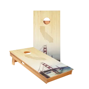California Golden Gate Bridge Star Cornhole Boards