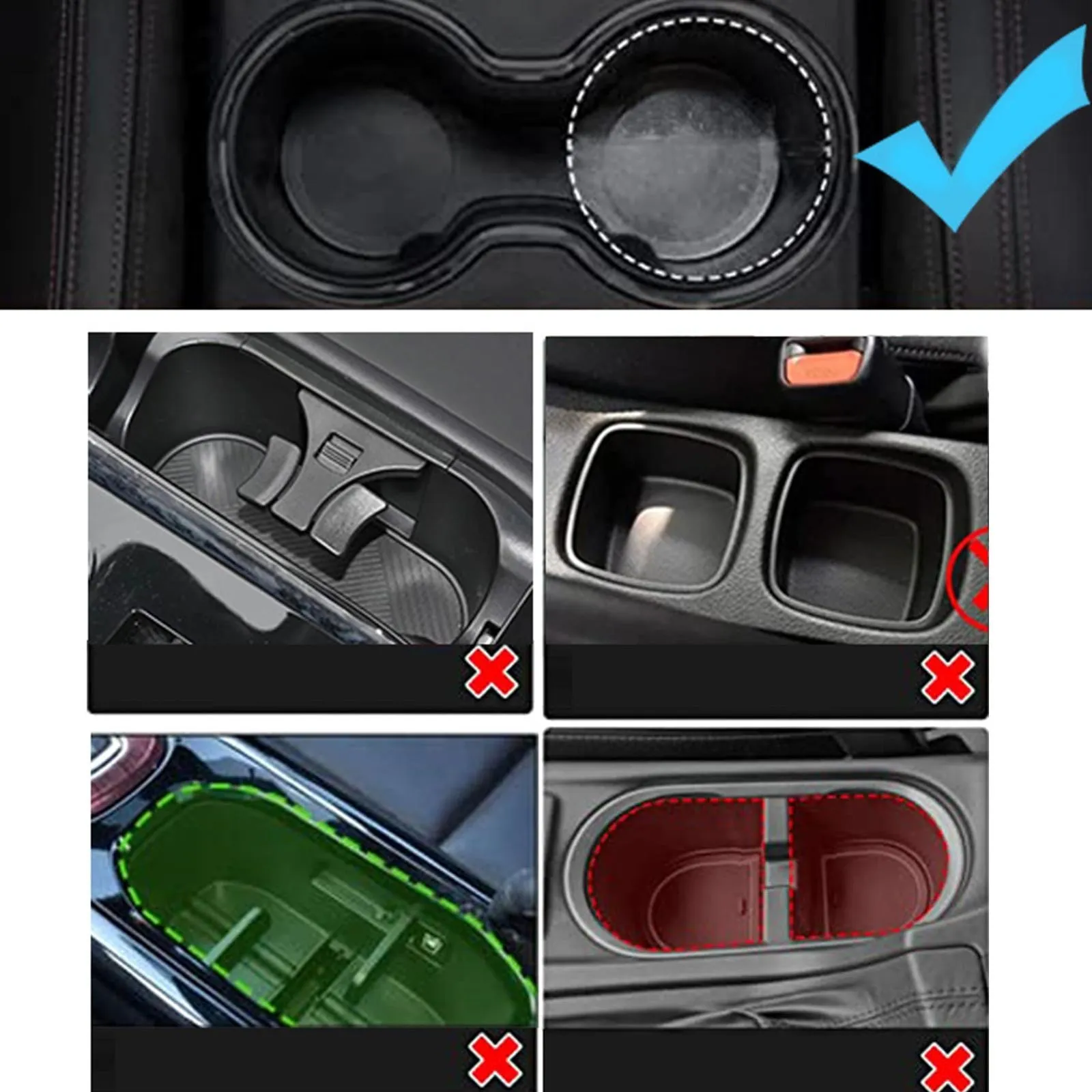Car Cup Holder 360-degree Rotating Plate Tray Beverage Coffee